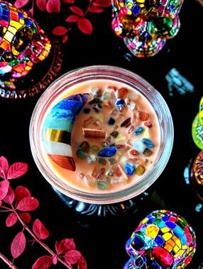 Hand Crafted , Wicked Worthy Wax, Chakra Moon 8 oz candle